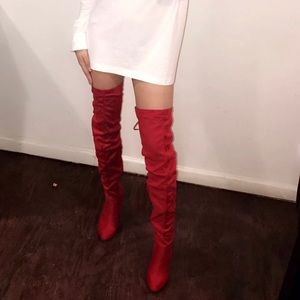 High knee boots